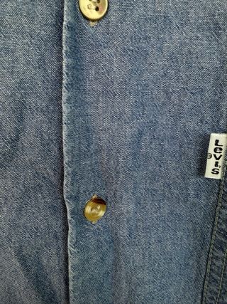 VINTAGE LEVIS camisa azul vaquera talla L 
