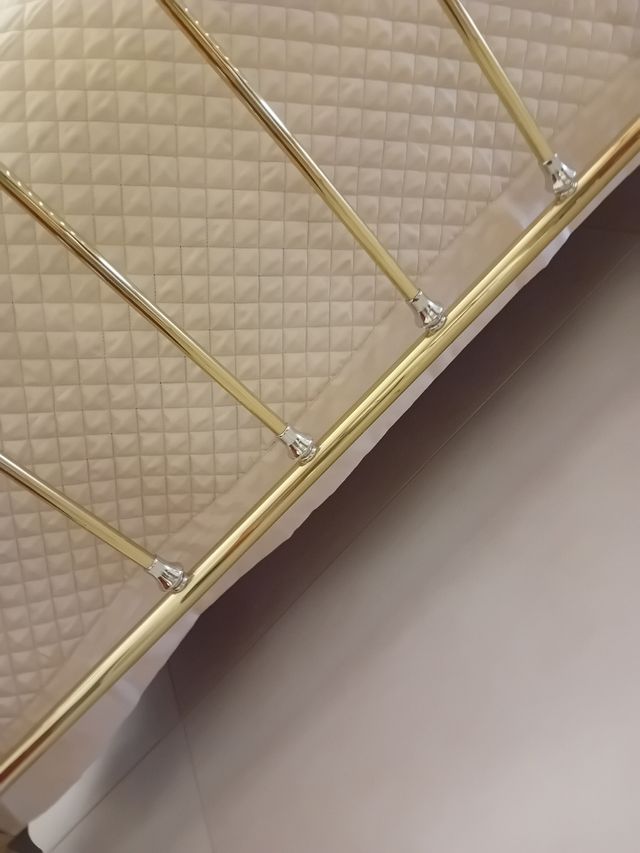 Trapuntina matrimoniale in raso beige