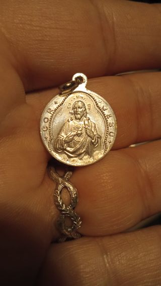 medaglietta votiva Vergine Carmini