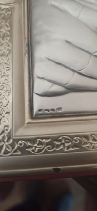 Quadro argento Padre Pio