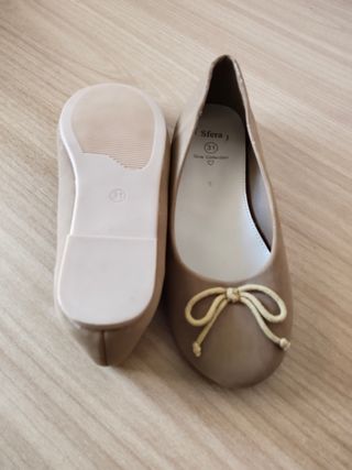 Bailarinas Sfera niña camel oscuro núm. 31