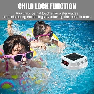 Homcocie Termómetro Piscina Solar 2200mAh USB-C