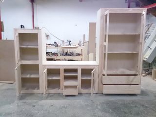Mueble salón madera blanco