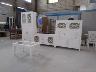 Conjunto Muebles Salón Blanco