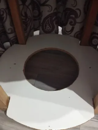 Mesa de camilla  80cm+ cristal+ ropa