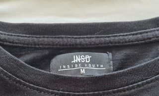 Camiseta Inside Crew - Negra, Talla 20