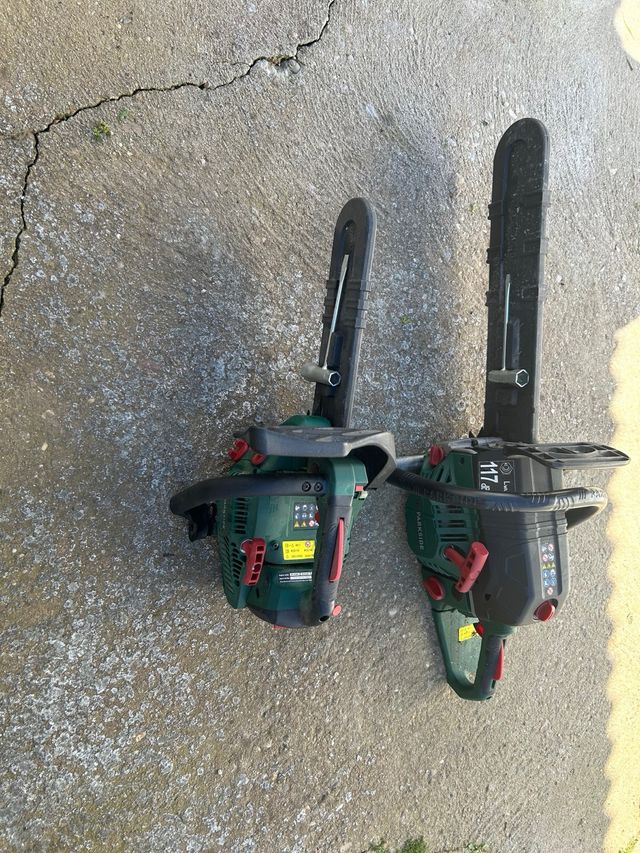 motosierras solo usadas una vez parkside