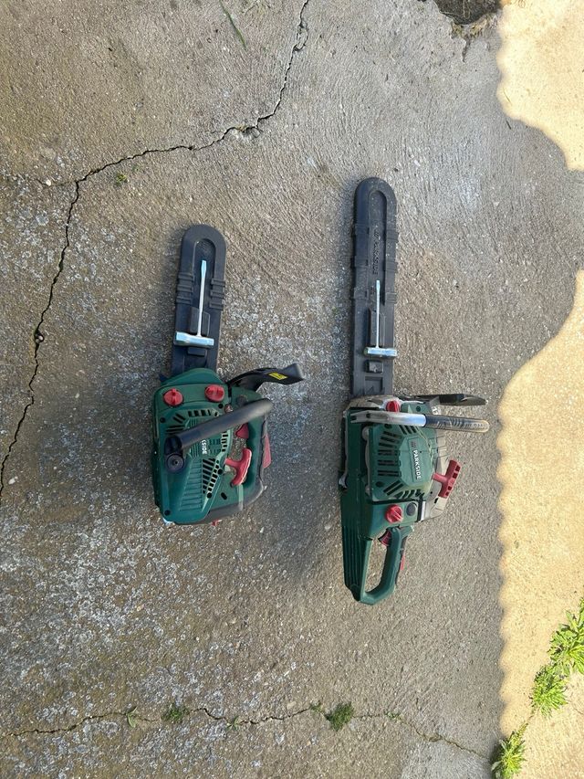 motosierras solo usadas una vez parkside