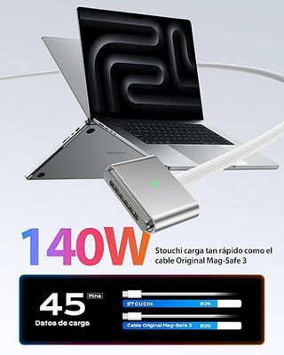 Stouchi Cable magnético USB-C a Mag-Safe 3 2m