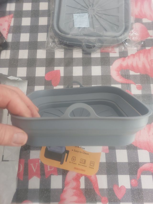 3x Protezioni Friggitrice Aria Silicone Grigio