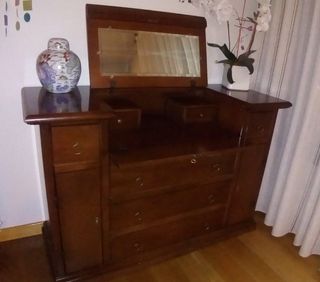 Escritorio madera antiguo