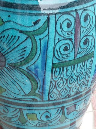 JARRON ARTESANAL MARROQUÍ+REGALO CAJITA MADERA