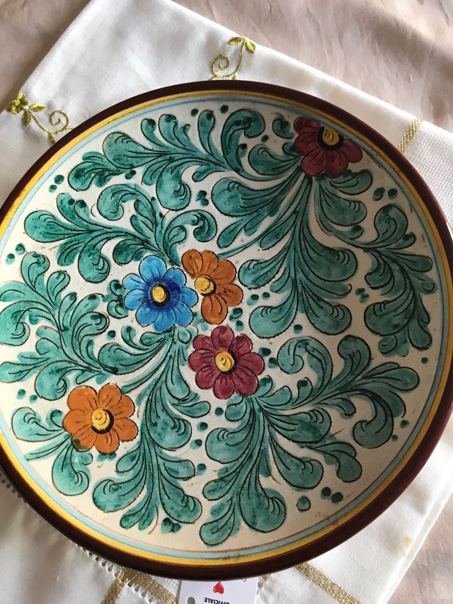 Piatto Ceramica Deruta Dipinto a Mano