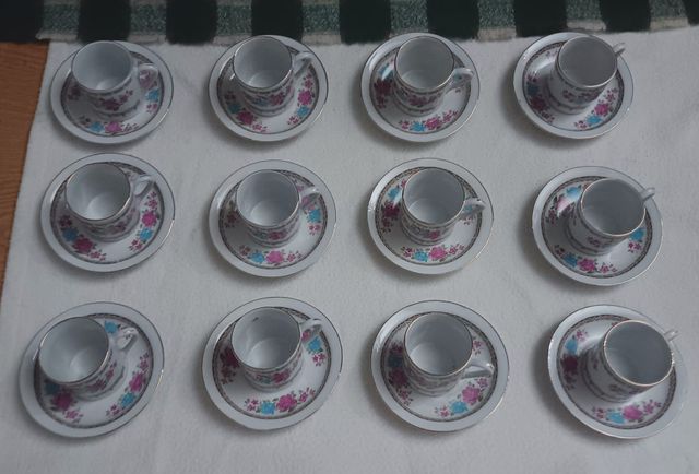 Juego café chino vintage floral