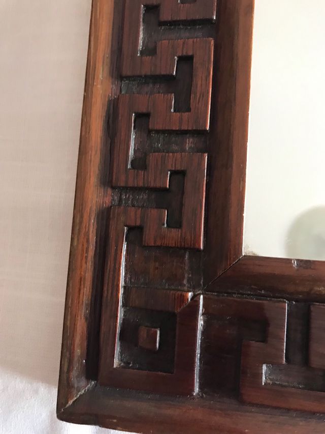 Specchiera antica legno - cornice greca