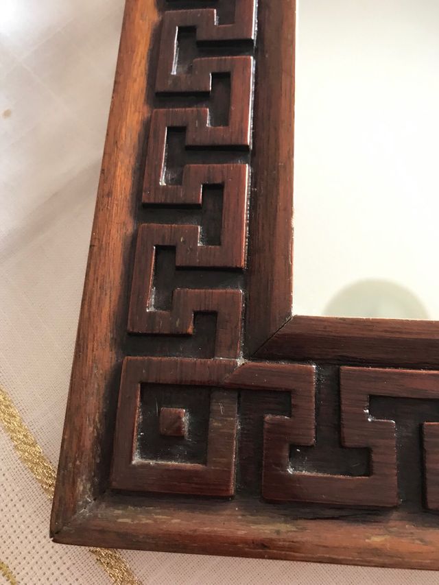 Specchiera antica legno - cornice greca