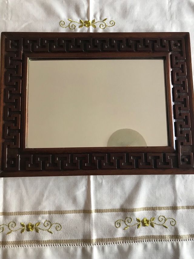 Specchiera antica legno - cornice greca