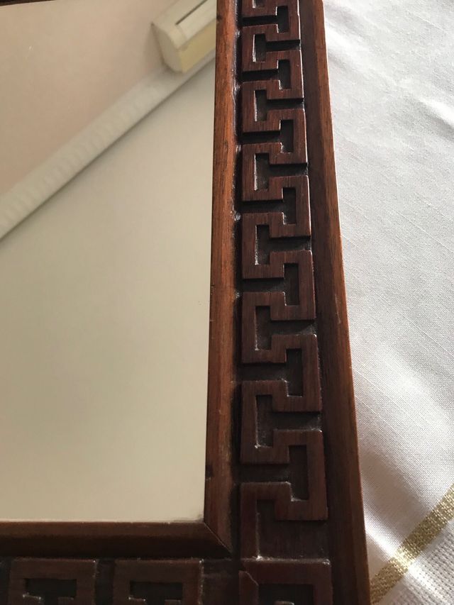 Specchiera antica legno - cornice greca