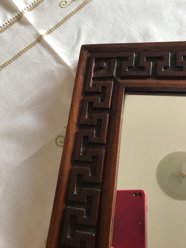 Specchiera antica legno - cornice greca
