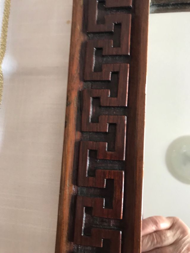 Specchiera antica legno - cornice greca