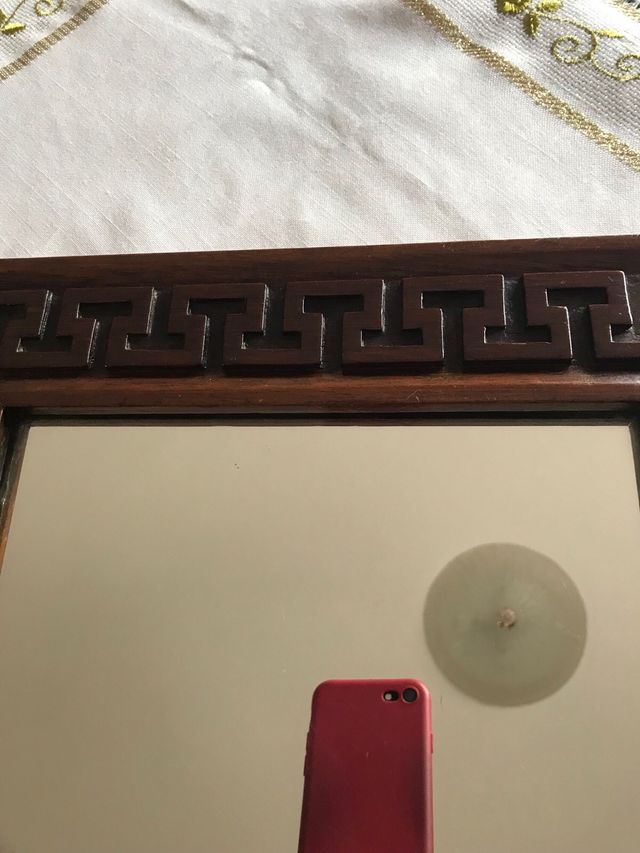 Specchiera antica legno - cornice greca