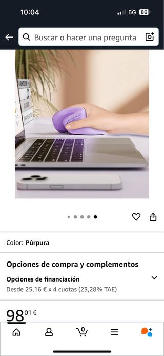 Seenda Ratón ergonómico con jiggler  Ratón vertical inalámbrico con conexión multidispositivo Bluetooth o USB reduce la tensión de la muñeca clic silencioso compatible con PC portátil Mac