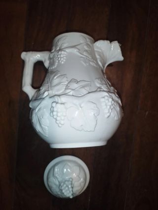 Antigua jarra tetera de porcelana Bidasoa