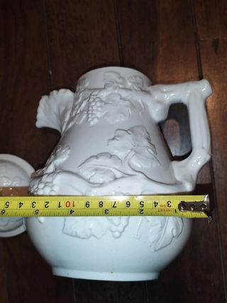 Antigua jarra tetera de porcelana Bidasoa