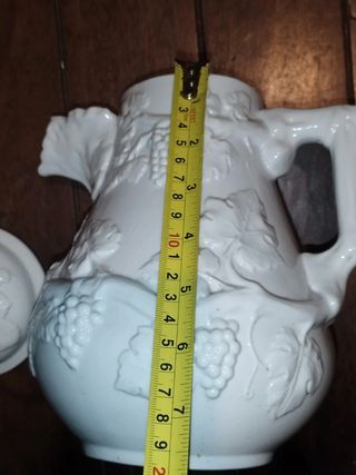 Antigua jarra tetera de porcelana Bidasoa