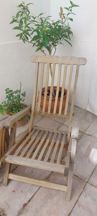 2 Butacas Jardín Madera Marrón