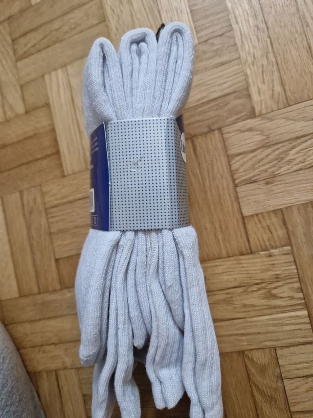 3 paia Calze cotone bianche 40-46