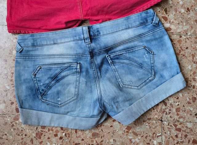 Pack pantalones cortos.
Tiro bajo.