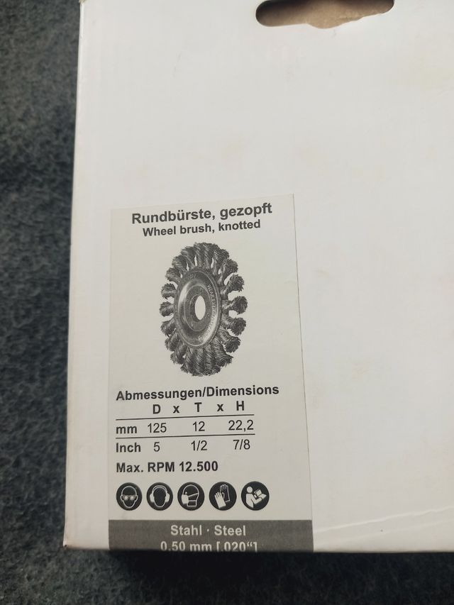 Lote 3 discos alambre radial ø125