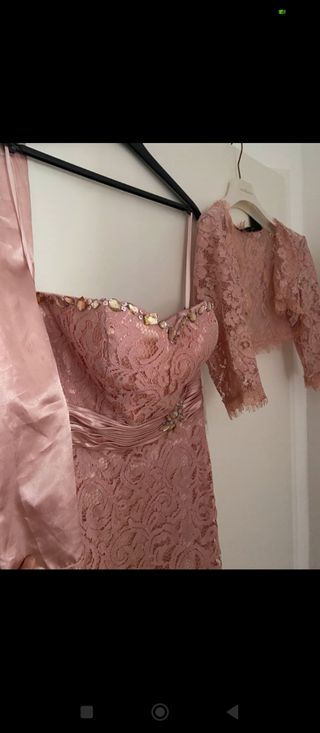 Vestido madrina boda rosa