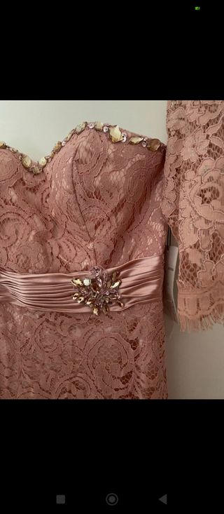 Vestido madrina boda rosa