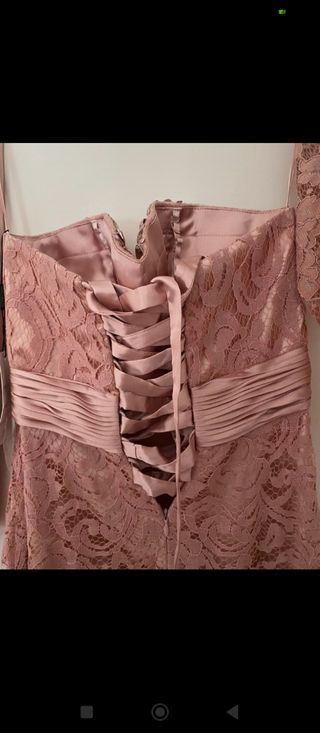 Vestido madrina boda rosa