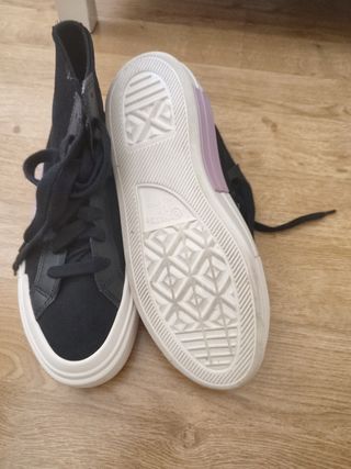 Converse altas negras | plataforma