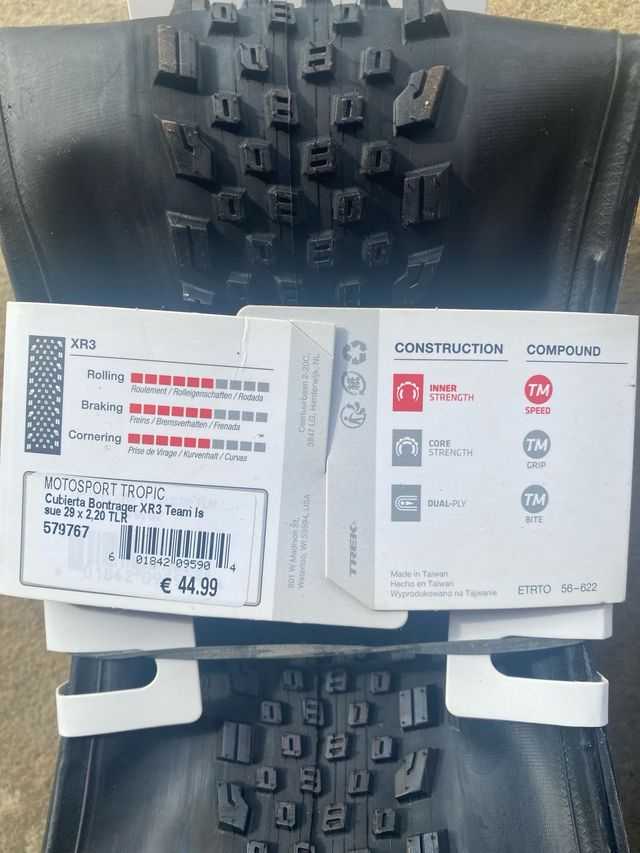 Juego de cubiertas BONTRAGER XR3 TLR TRAIL Nuevas