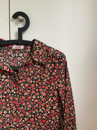 Vestido camisero flores