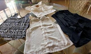 Lote V, 4 Blusas Mujer Talla M - Blanco&Negro