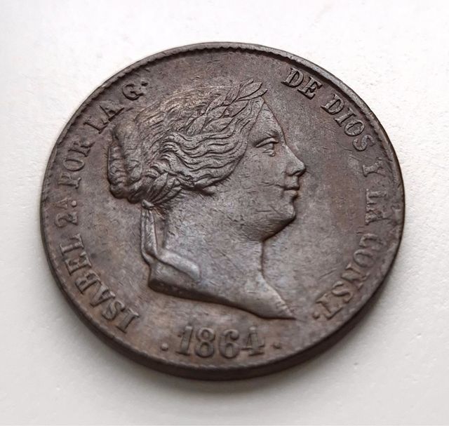 Moneda 1864 Isabel II