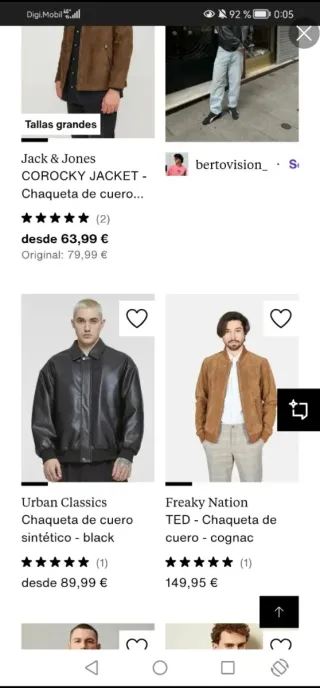 ROPA - CHAQUETA DE PIEL - HOMBRE