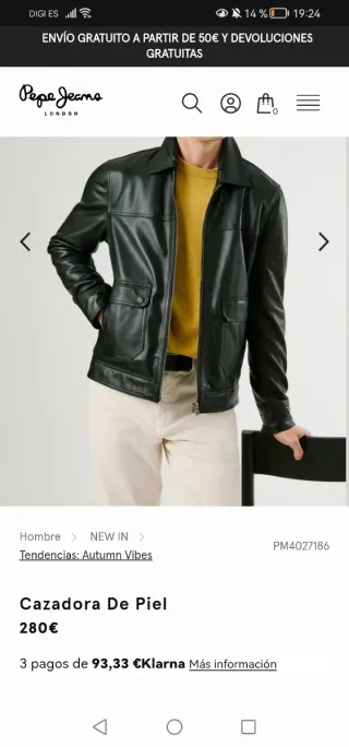 ROPA - CHAQUETA DE PIEL - HOMBRE