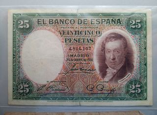 3 billetes antiguos España