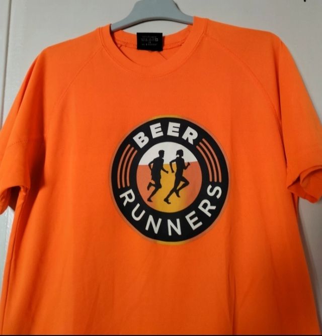 Camiseta Beer Runners - Naranja