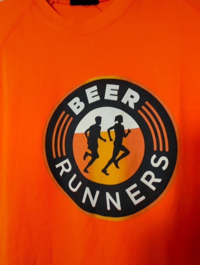 Camiseta Beer Runners - Naranja