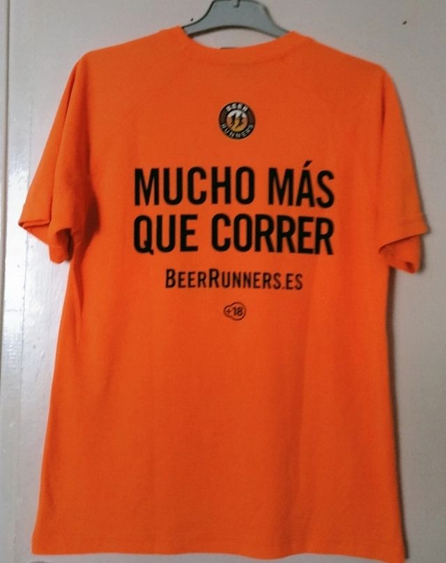 Camiseta Beer Runners - Naranja