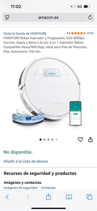 Robot aspiradora Honiture G20 4000pa