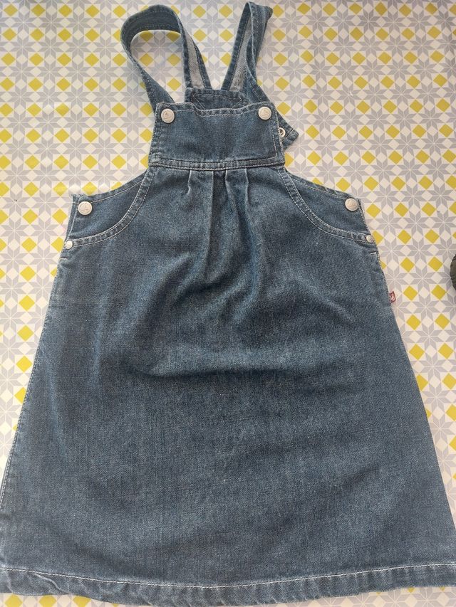 Peto con falda vaquero Petit Bateau 