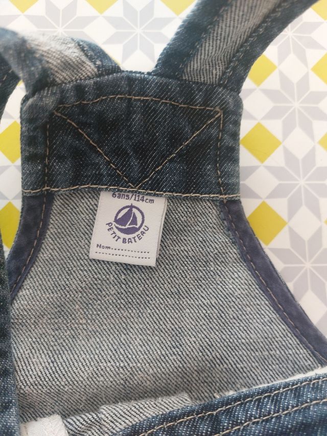 Peto con falda vaquero Petit Bateau 